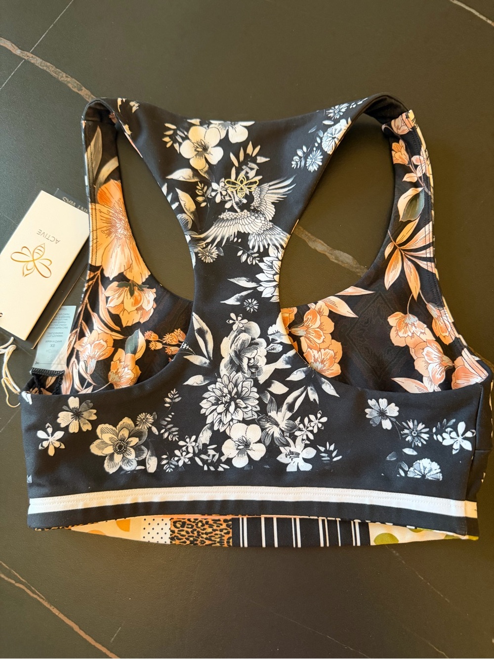 JOHNNY WAS BEE ACTIVE REVERSIBLE SPORTS BRA - Picture 11 of 12